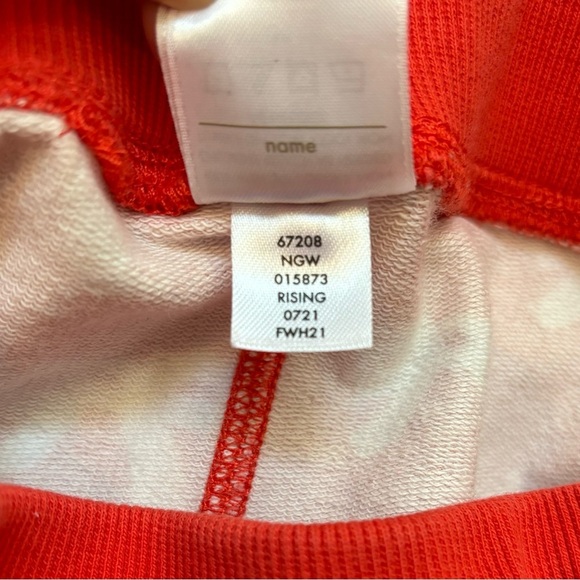 Hanna Andersson French Terry Red & White Bow Print Sweatpant Joggers - Picture 11 of 11